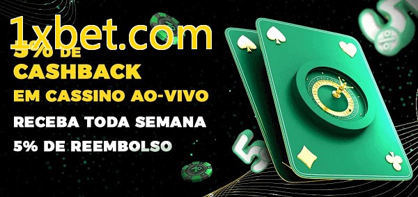 Promoções do cassino ao Vivo 1xbet.com